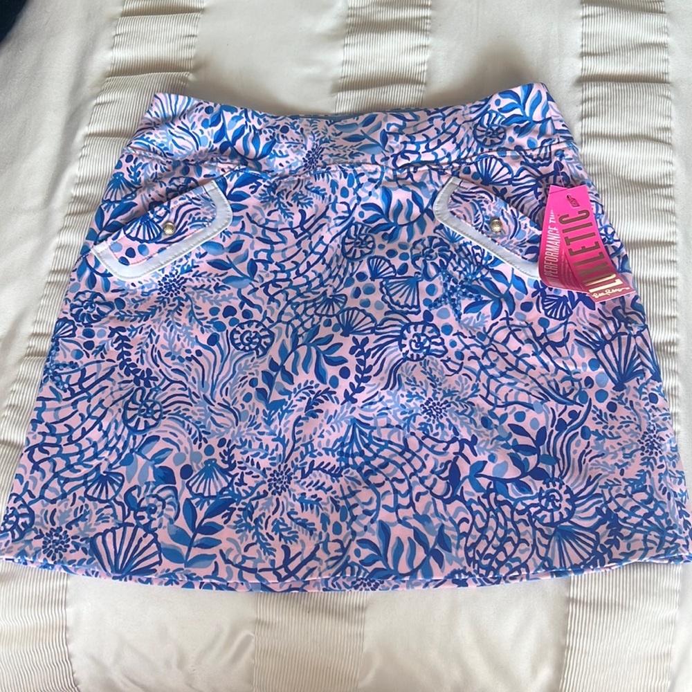 NWT Lilly Pulitzer Luxletic Golf Skirt with attached shorts Size 8
